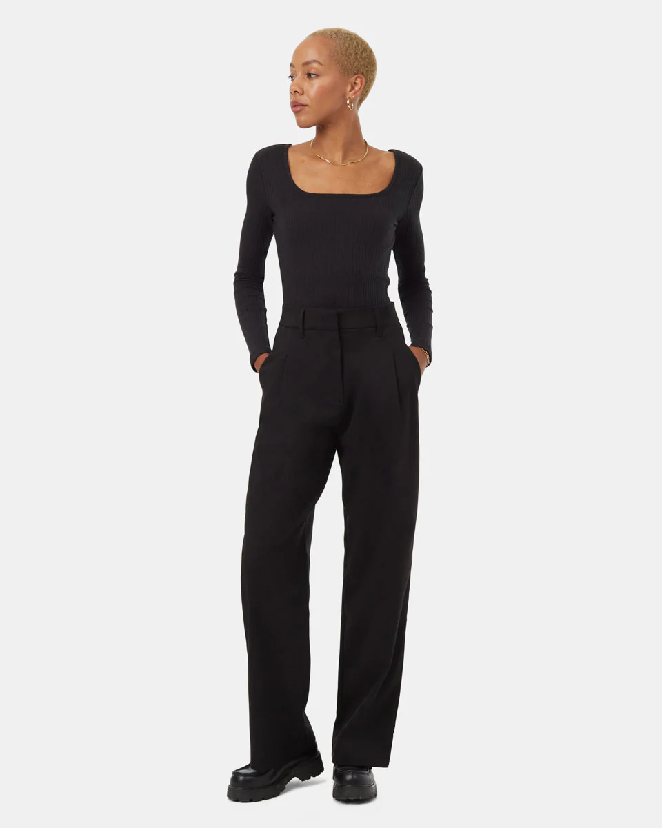 Rib Box Neck Longsleeve - Image 2