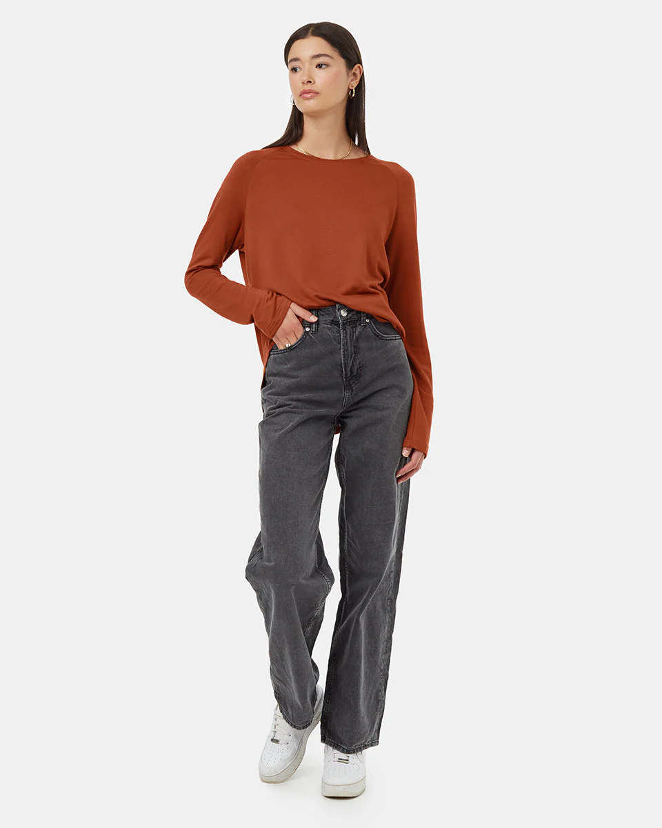 Soft EcoTerry Shirttail Crew - Image 2