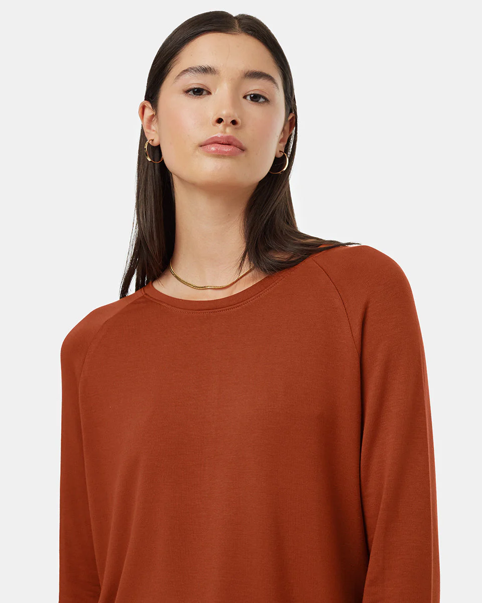 Soft EcoTerry Shirttail Crew - Image 4