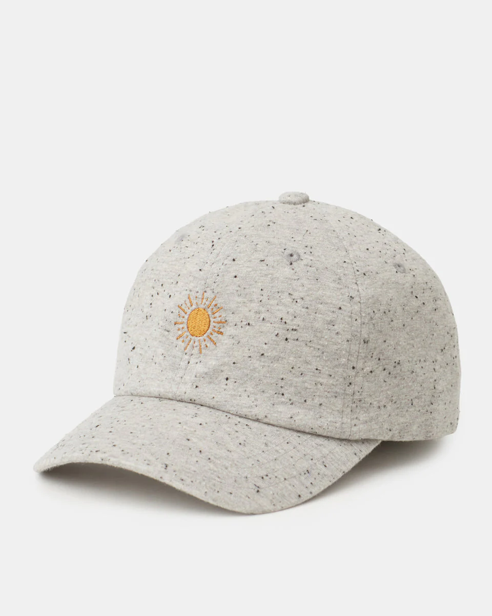 Sun Embroidery Fleck Jersey Peak Hat - Image 2