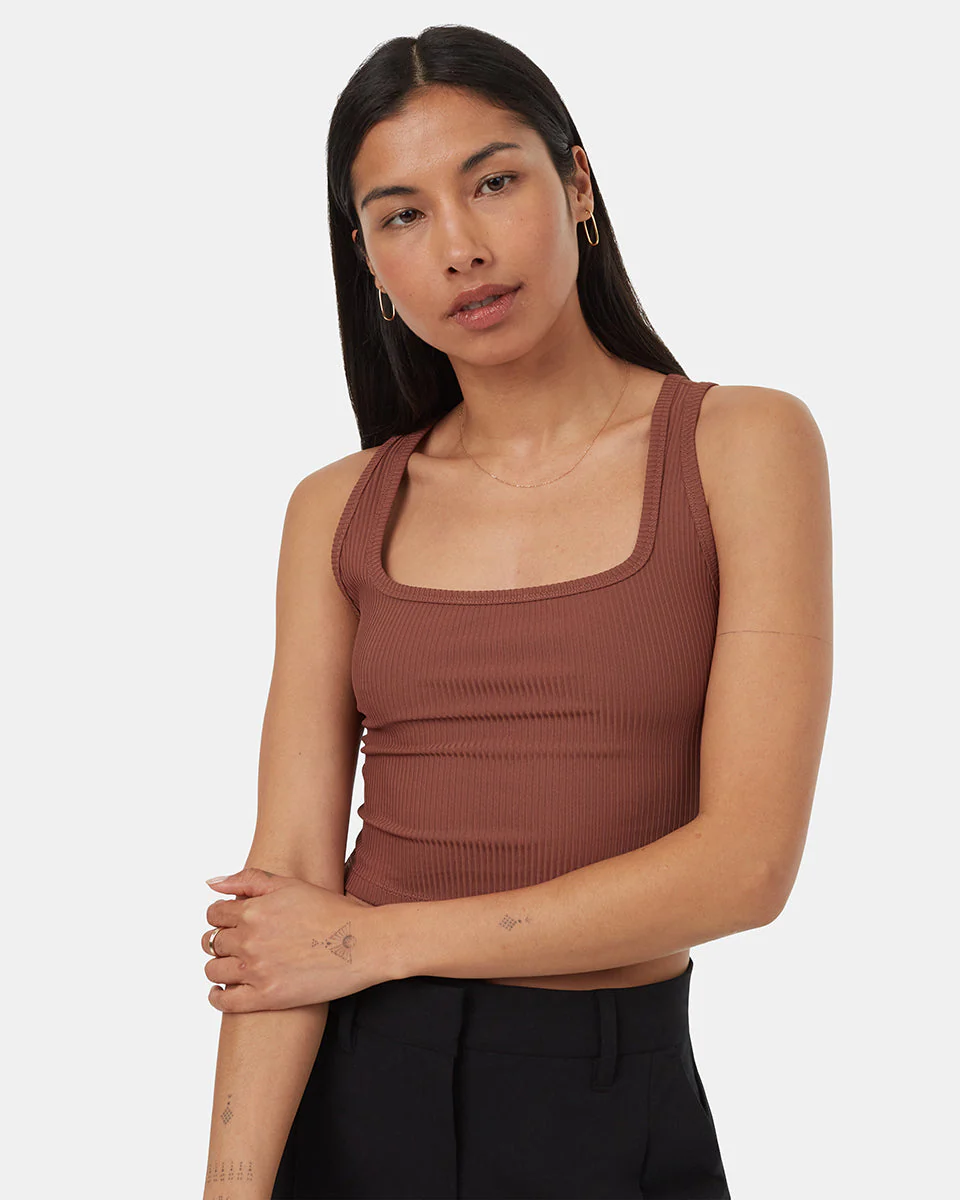 TechRib Wide Strap Scoop Tank - Image 4