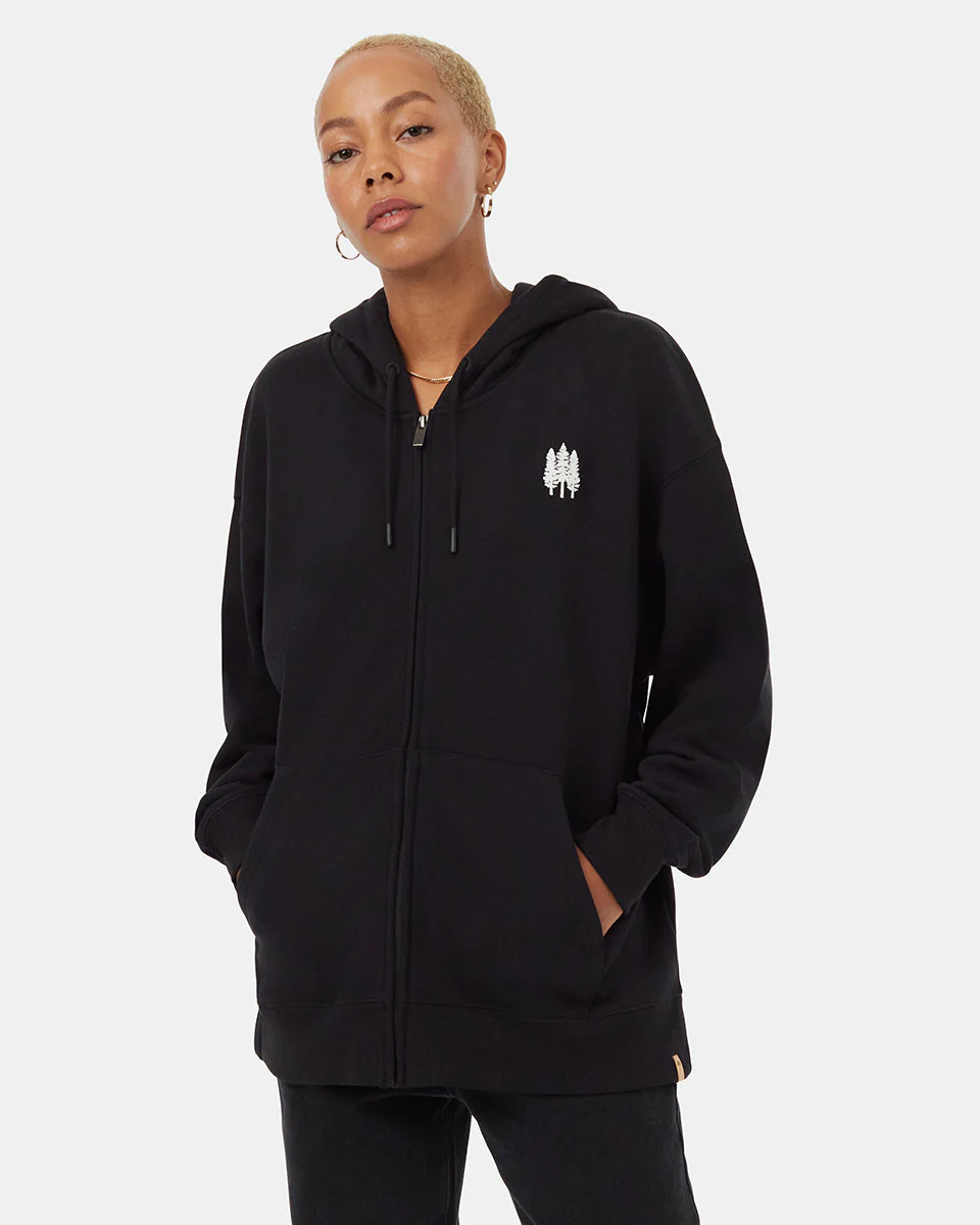 Tree Species Oversized Zip Hoodie - Image 2