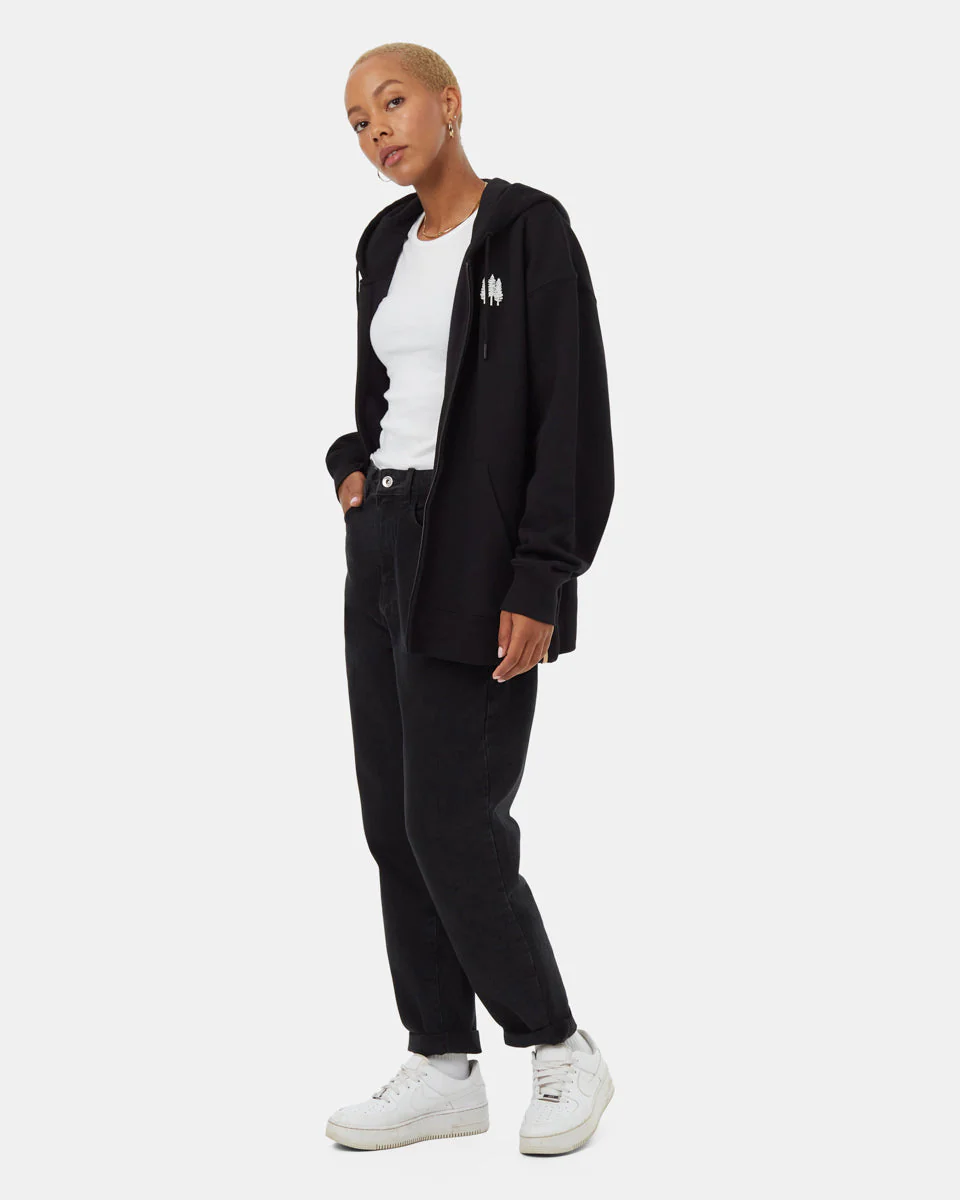 Tree Species Oversized Zip Hoodie - Image 3