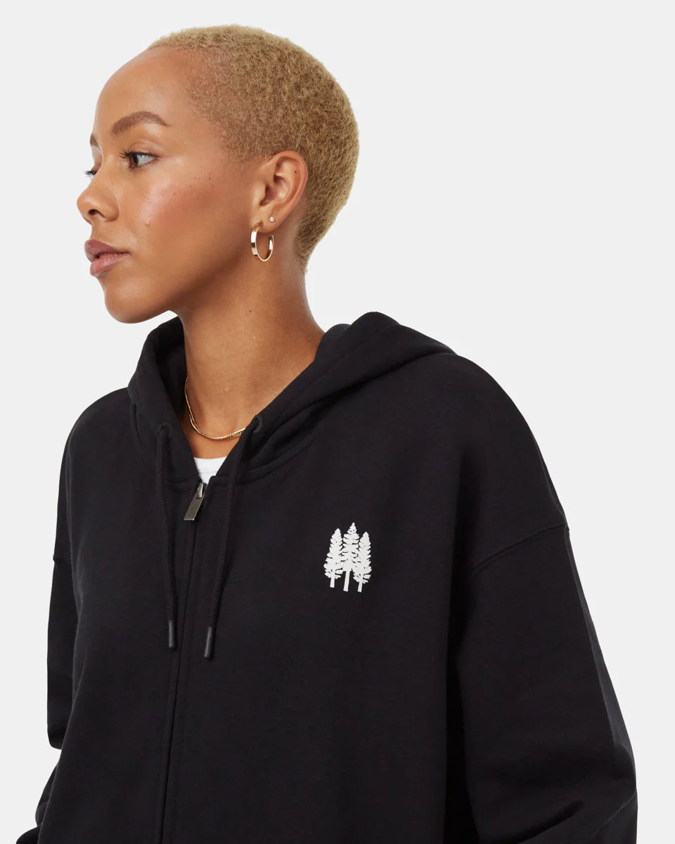 Tree Species Oversized Zip Hoodie - Image 4