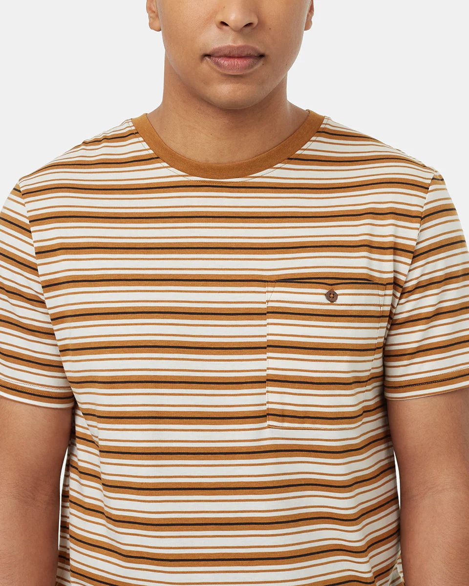 TreeBlend Stripe Button Pocket T-Shirt - Image 4