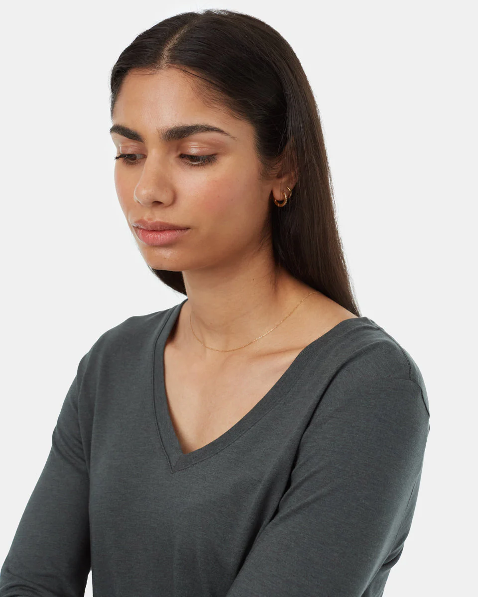 TreeBlend V-Neck Longsleeve T-Shirt - Image 4