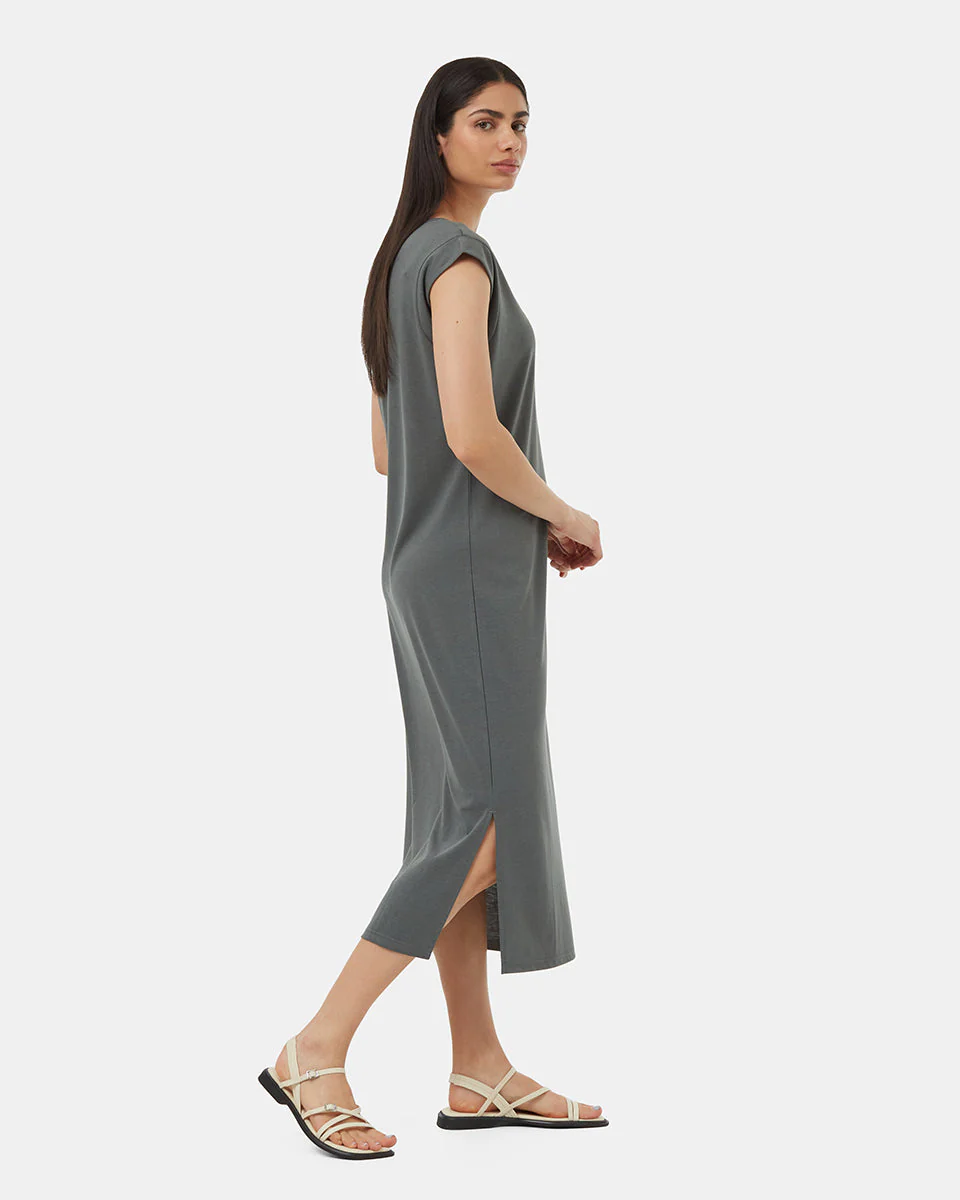 TreeBlend V-Neck Midi Dress - Image 3