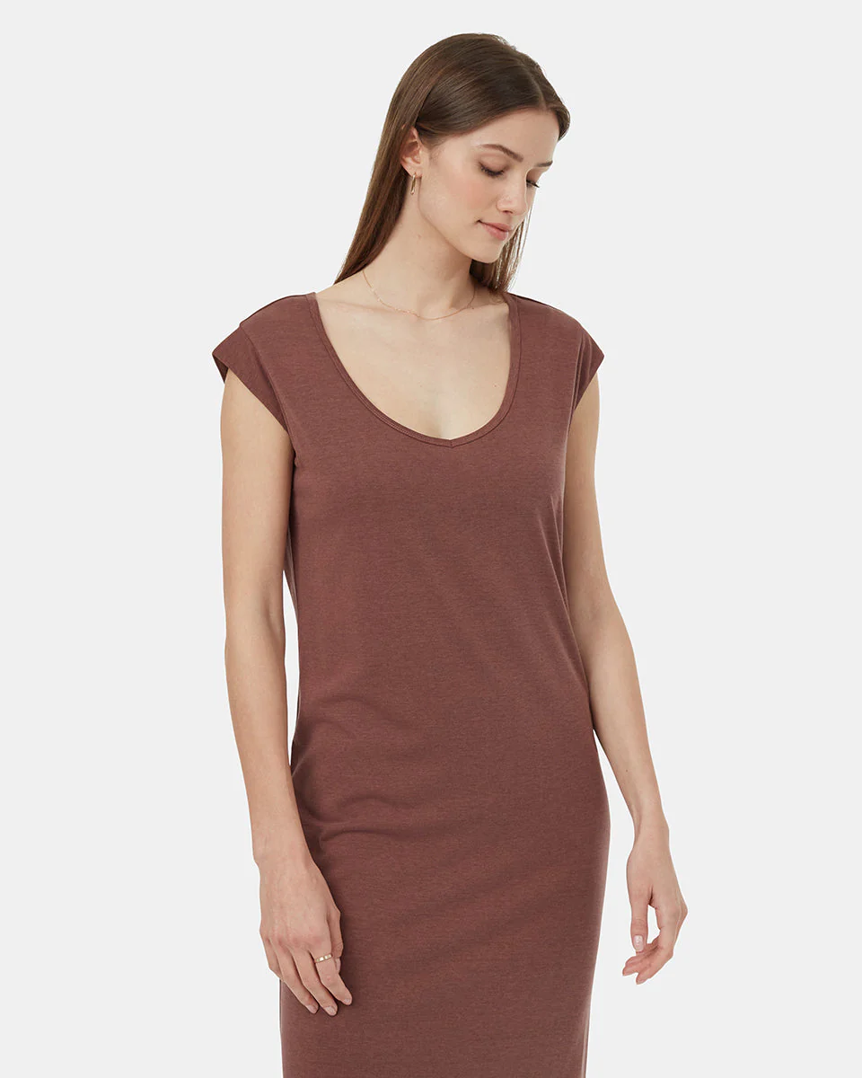 TreeBlend V-Neck Midi Dress - Image 3