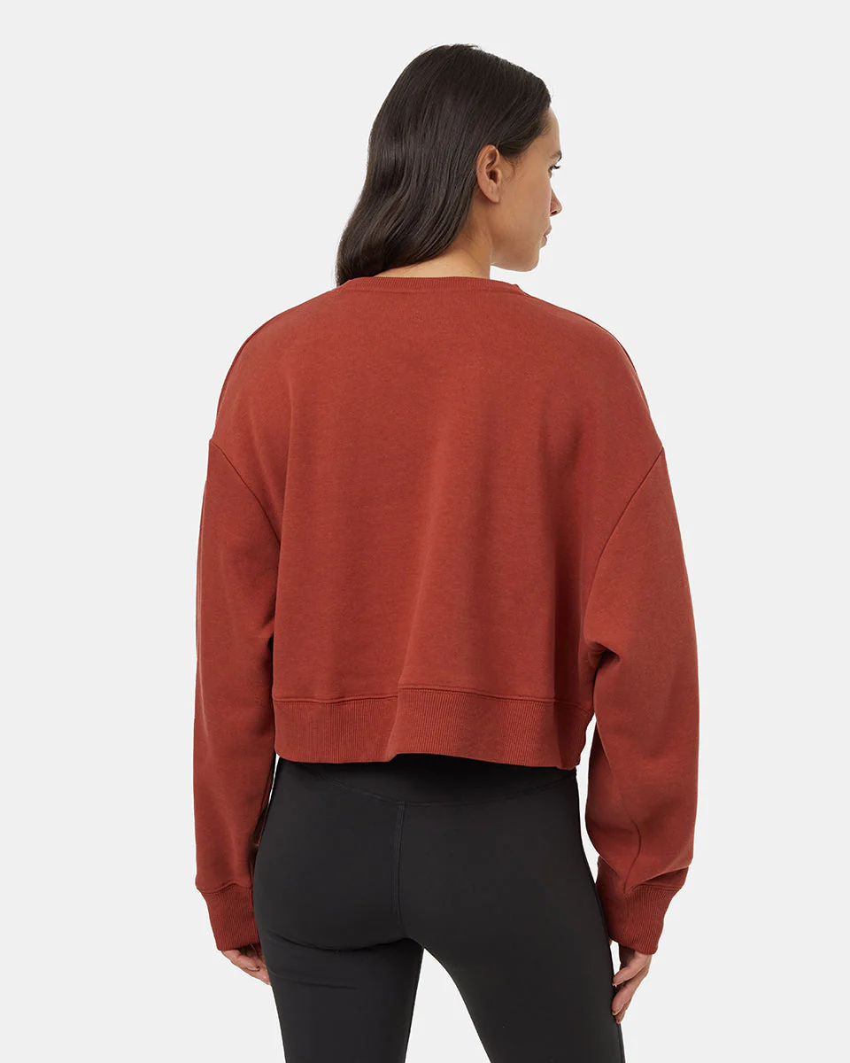 TreeFleece Oversized Cropped Crew - Image 3