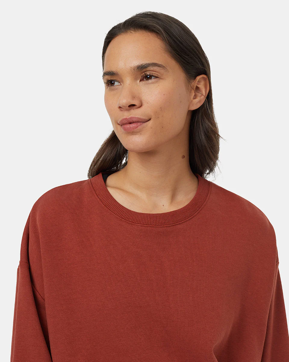 TreeFleece Oversized Cropped Crew - Image 4