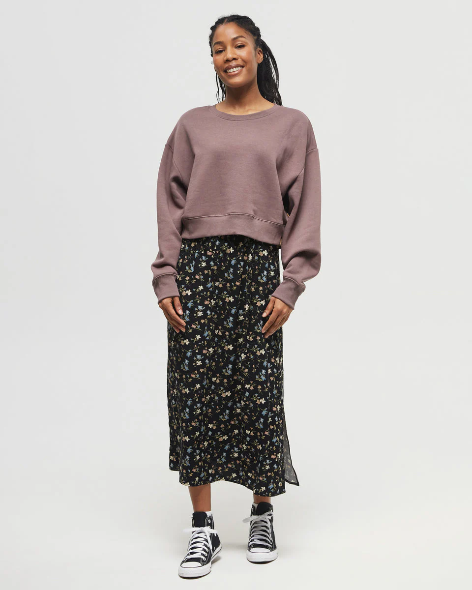 TreeFleece Oversized Cropped Crew - Image 2