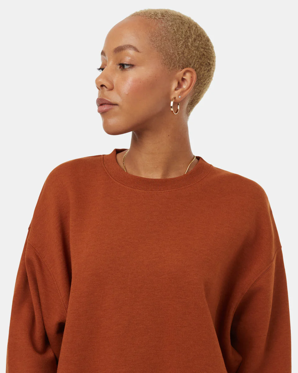 TreeFleece Oversized Cropped Crew - Image 4