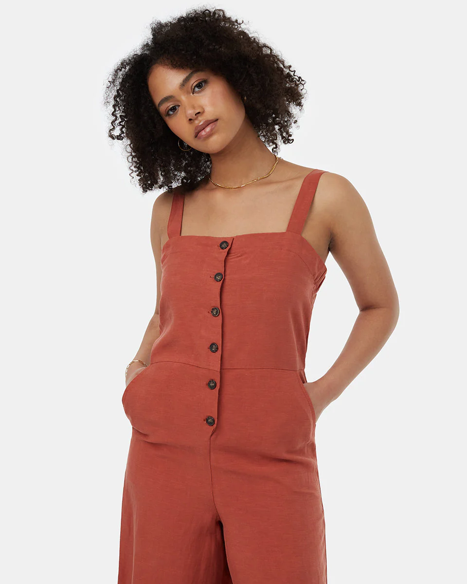 TreeLinen Apron Front Jumpsuit - Image 2