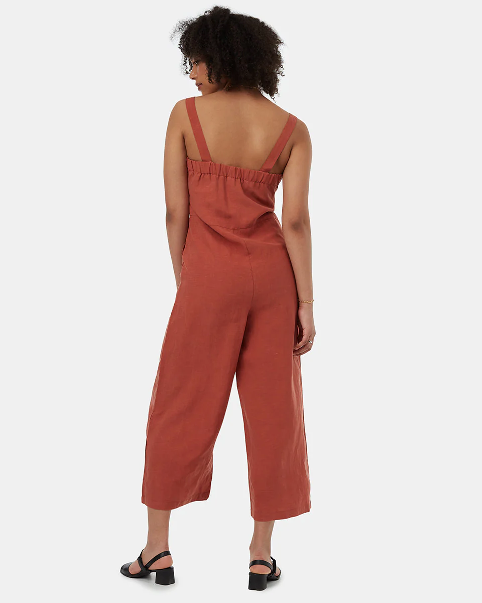 TreeLinen Apron Front Jumpsuit - Image 3