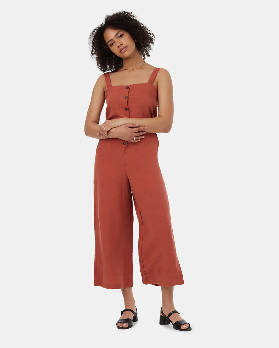 TreeLinen Apron Front Jumpsuit - Image 5