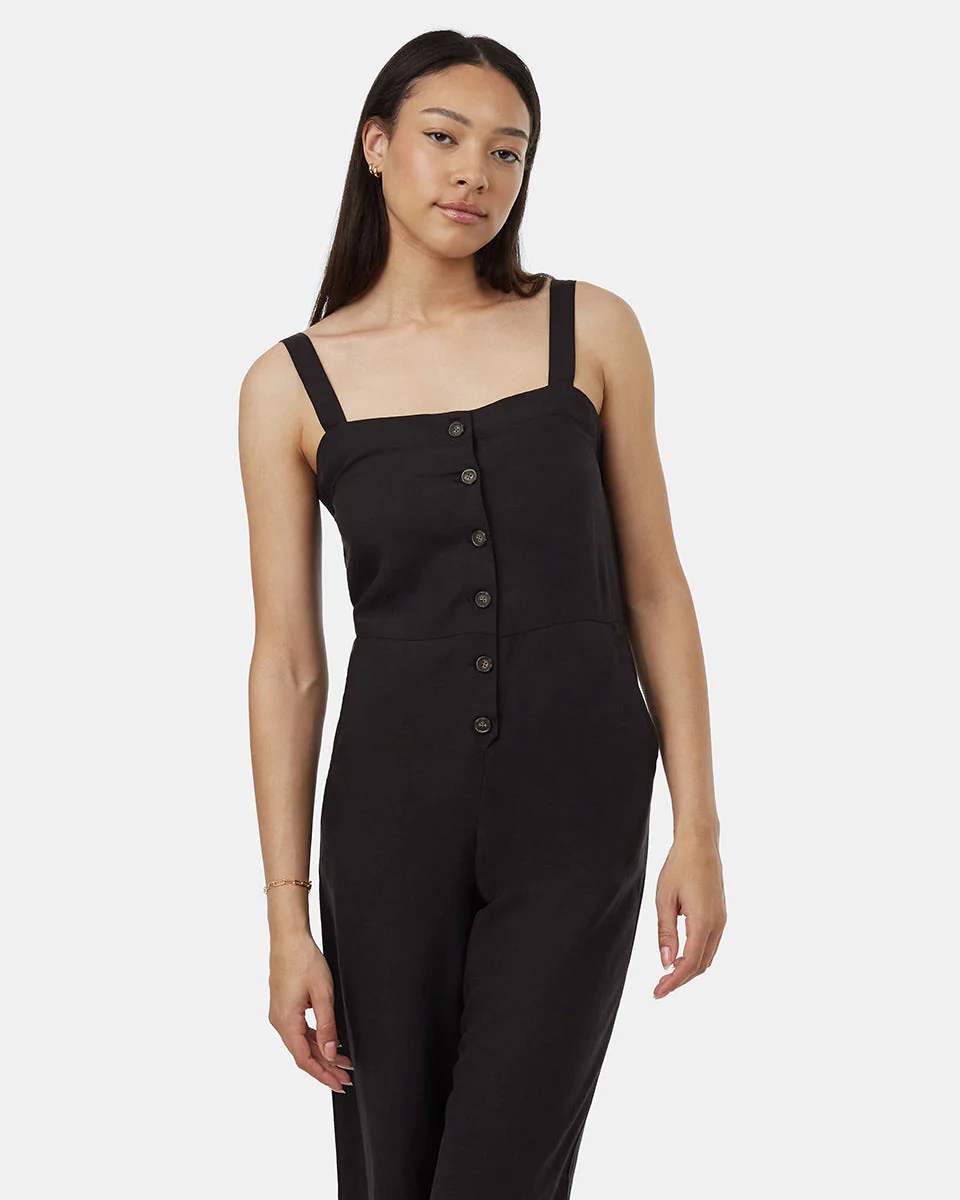 TreeLinen Apron Front Jumpsuit - Image 2