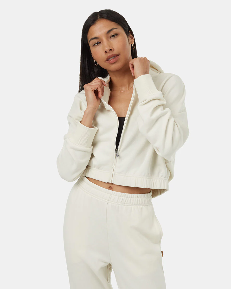 TreeTerry Oversized Cropped Zip Hoodie - Image 4