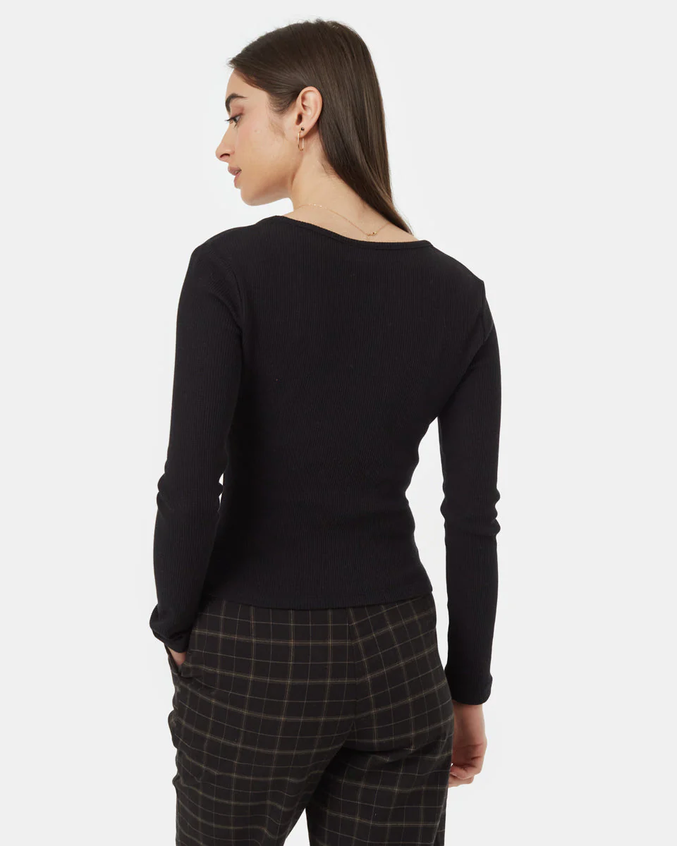 Treewaffle Ruched V-Neck Top - Image 3