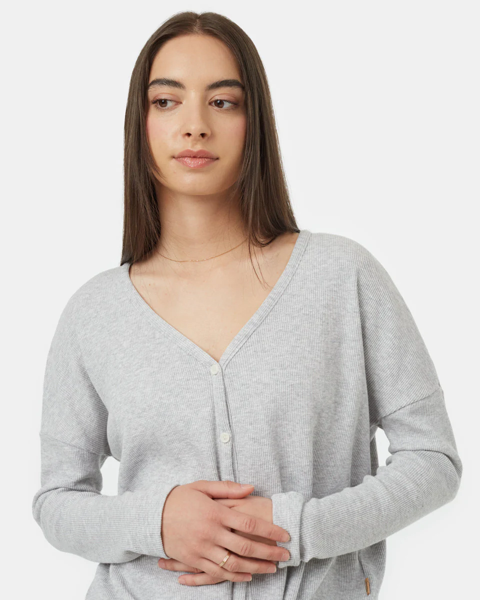 Treewaffle Tie Front Top - Image 4