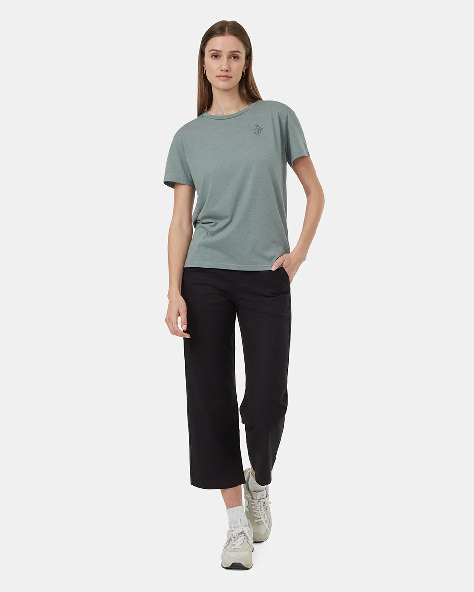 Wildflower Embroidery T-Shirt - Image 2