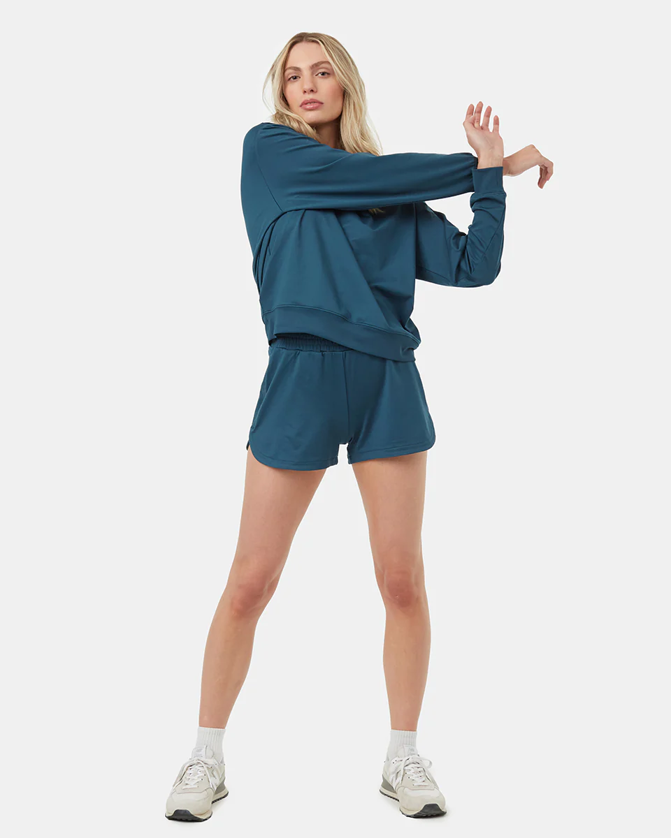 Active Soft Knit Open Back Crew - Image 2