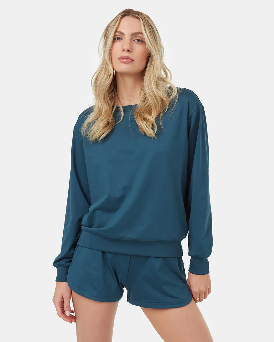 Active Soft Knit Open Back Crew - Image 3