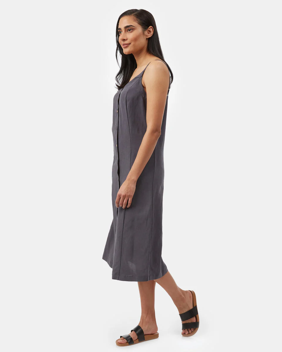 Button Front Linen Dress - Image 2
