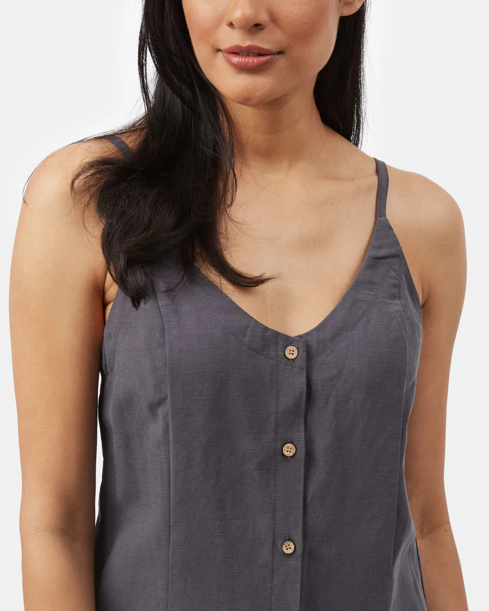 Button Front Linen Dress - Image 5