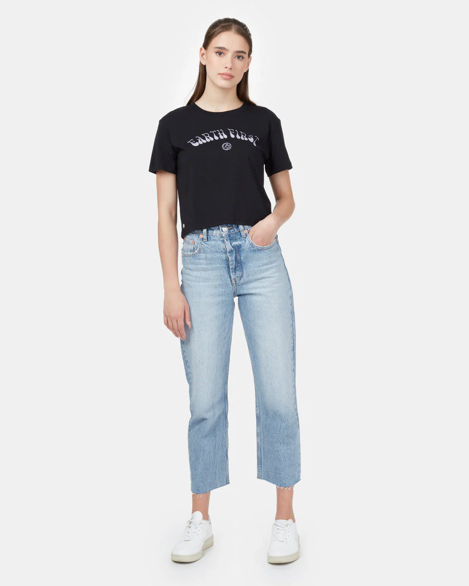 Earth First Cropped T-Shirt - Image 2