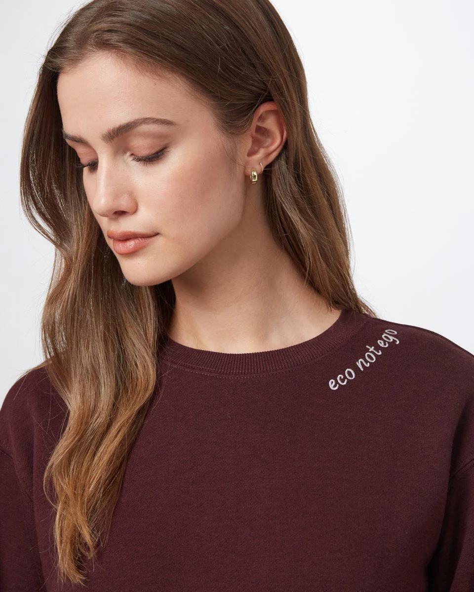 Eco not Ego Embroidered Crew - Image 4