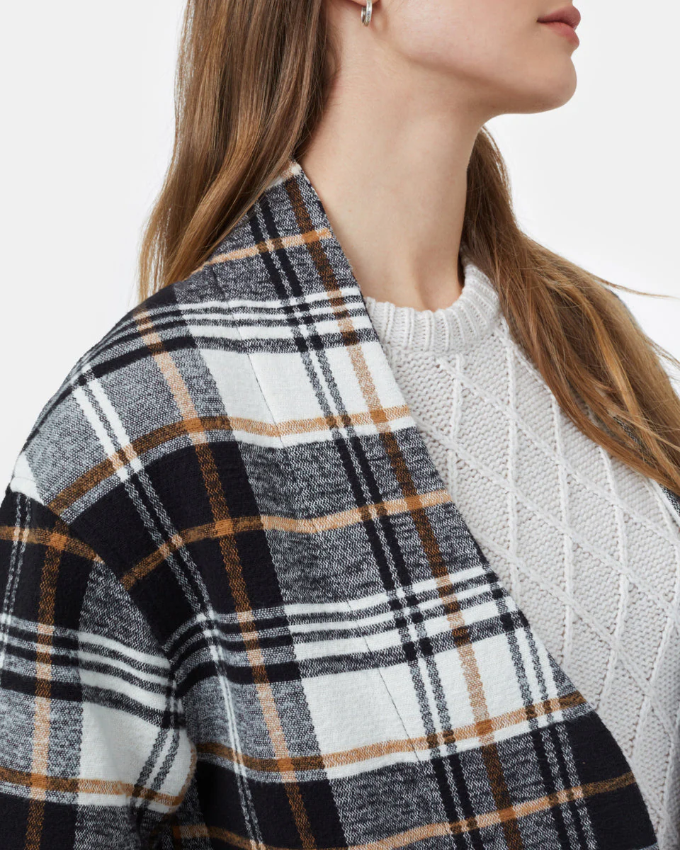 Flannel Cocoon Cardigan - Image 4