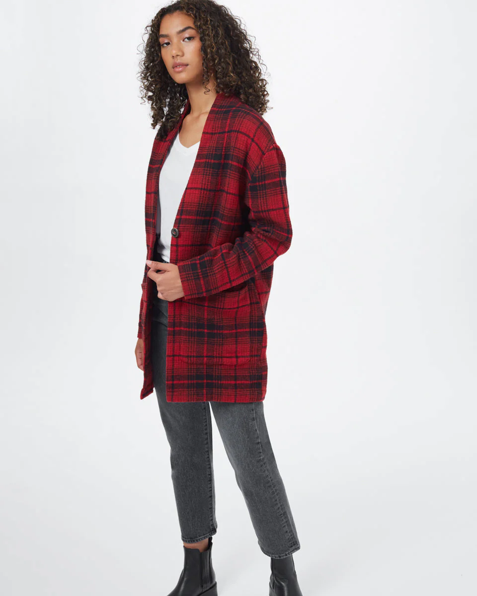 Flannel Cocoon Cardigan - Image 3