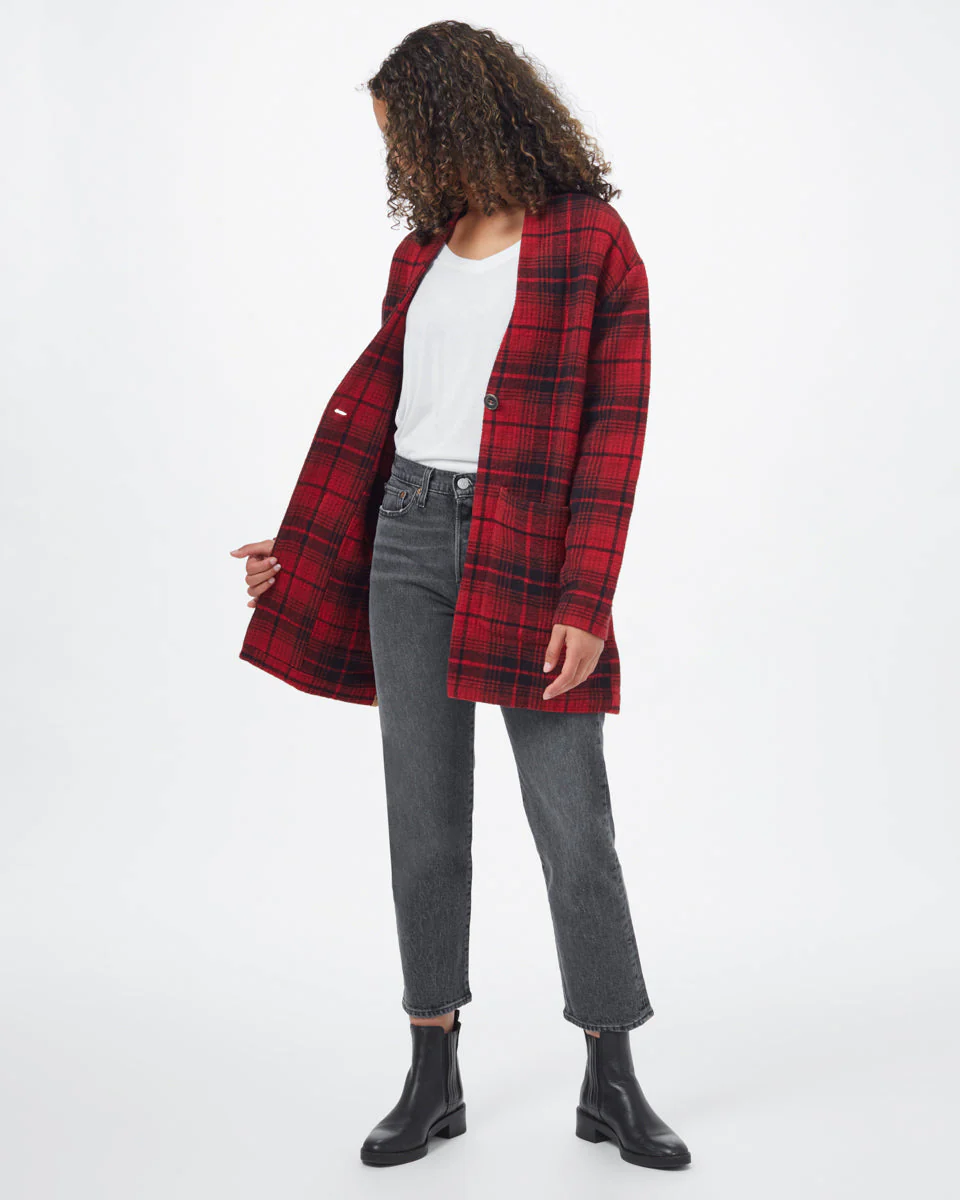 Flannel Cocoon Cardigan - Image 5