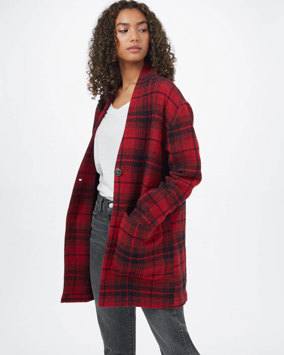Flannel Cocoon Cardigan - Image 6