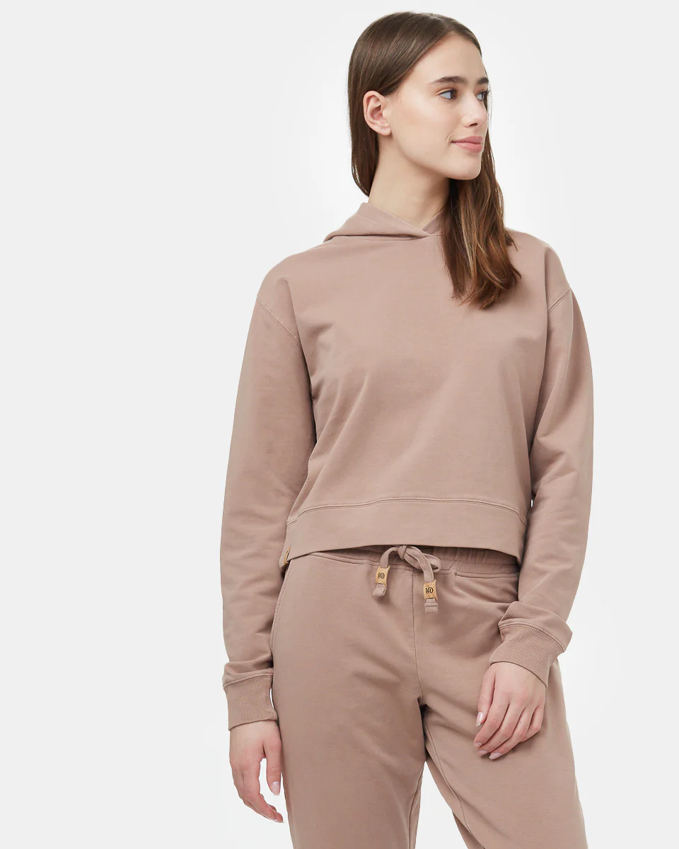 French Terry Cropped Hoodie - Image 2