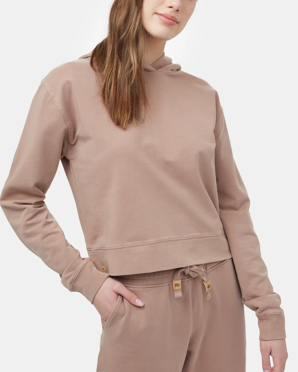 French Terry Cropped Hoodie - Image 3