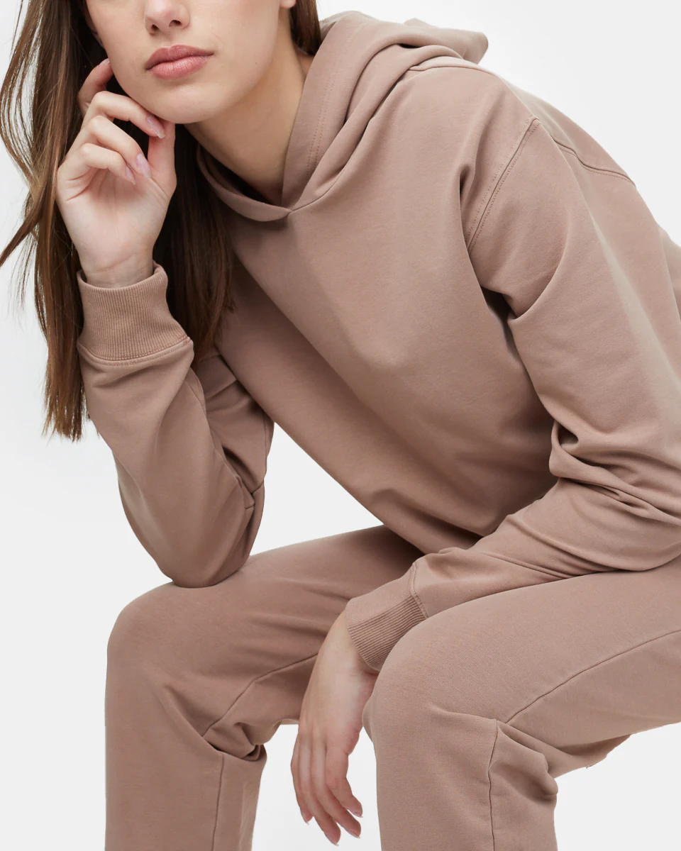 French Terry Cropped Hoodie - Image 7