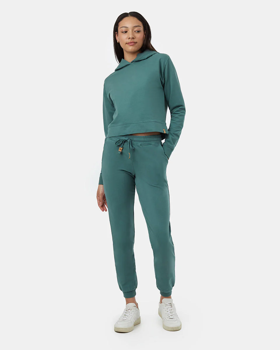 French Terry Cropped Hoodie - Image 2