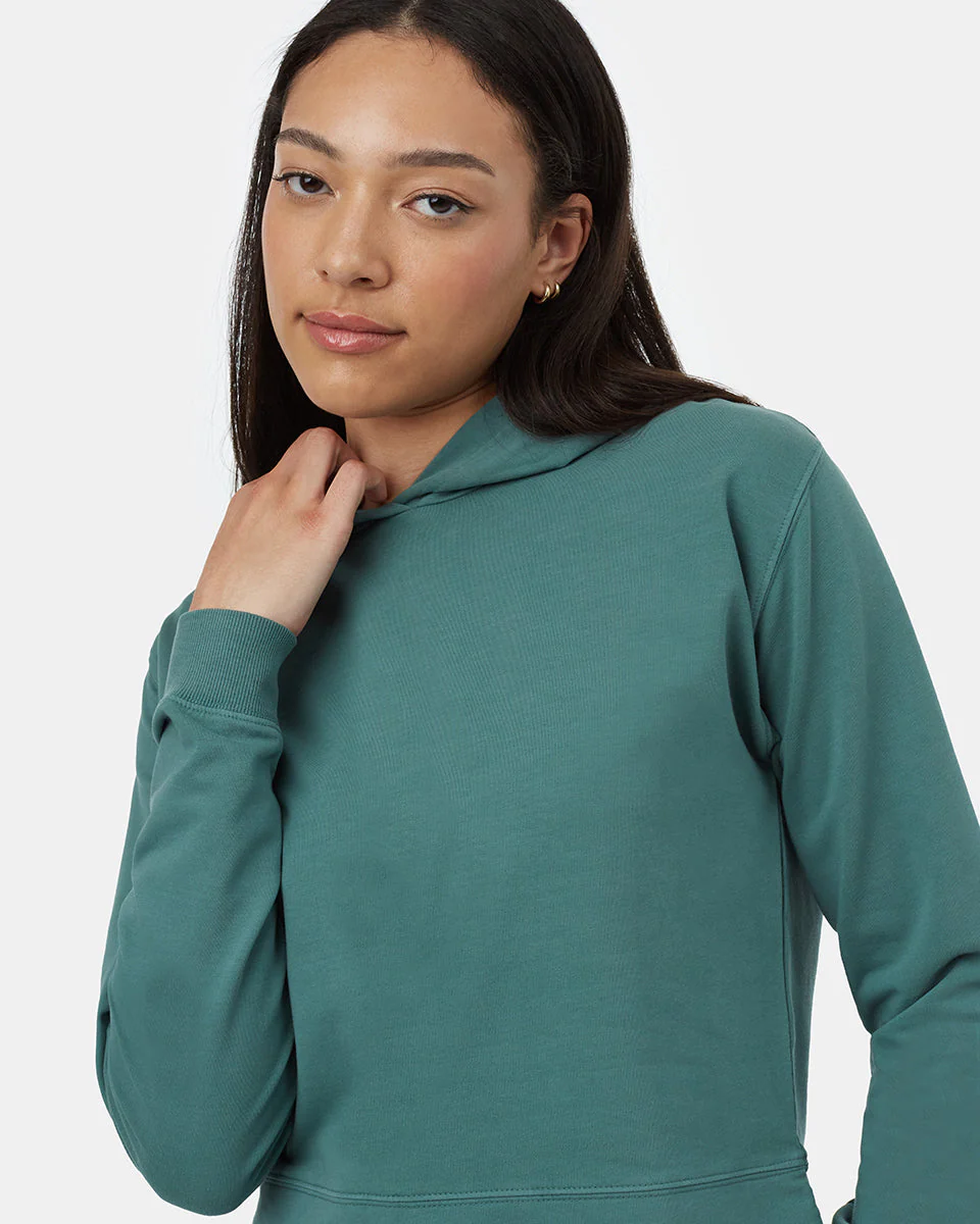 French Terry Cropped Hoodie - Image 4