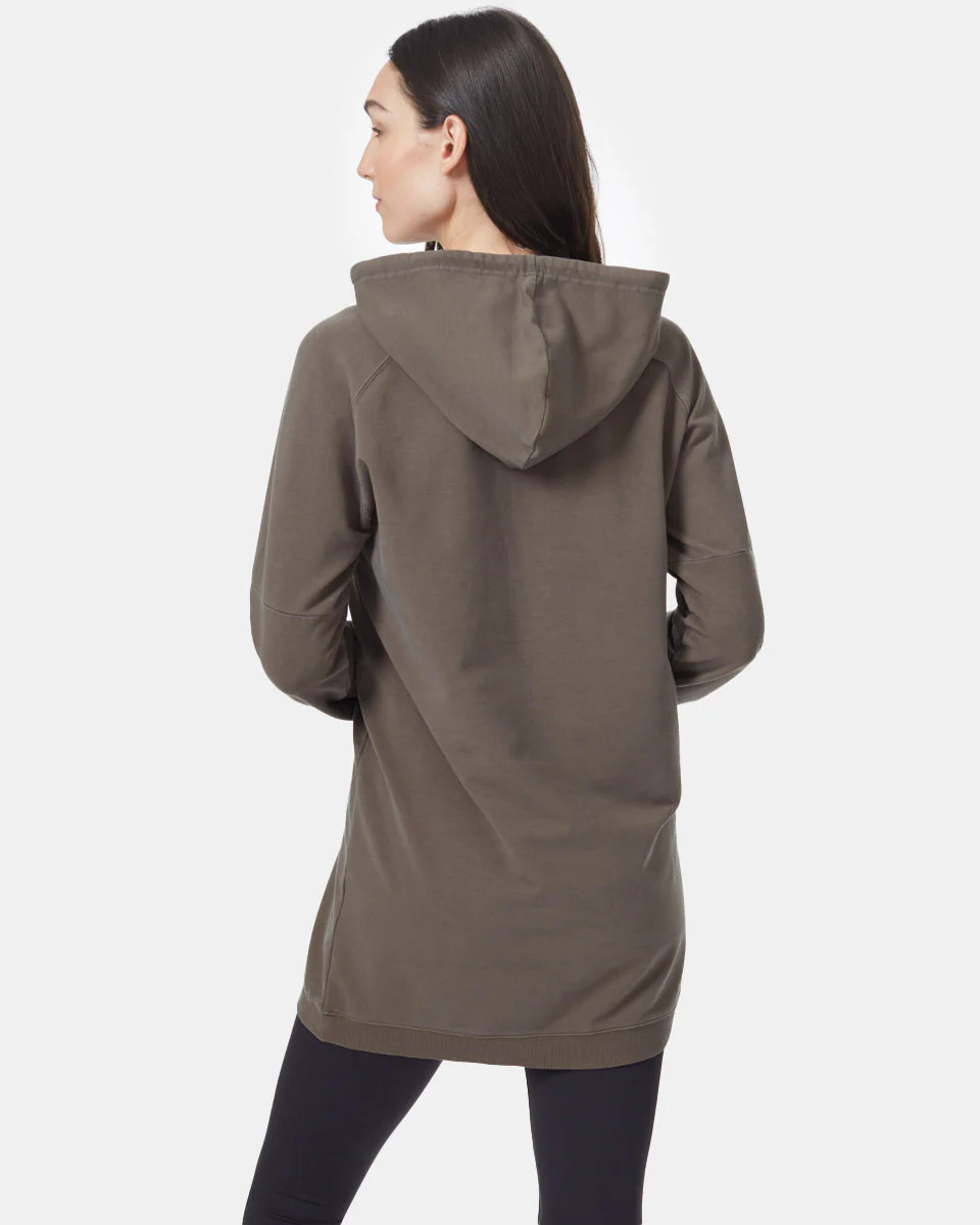 Oversized French Terry Hoodie Dress - Image 3