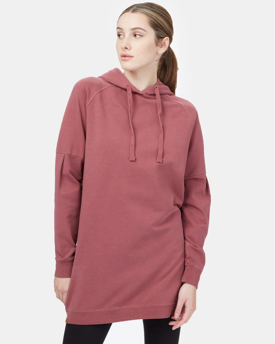 Oversized French Terry Hoodie Dress - Image 2