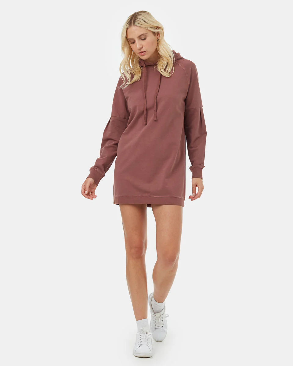 Oversized French Terry Hoodie Dress - Image 2