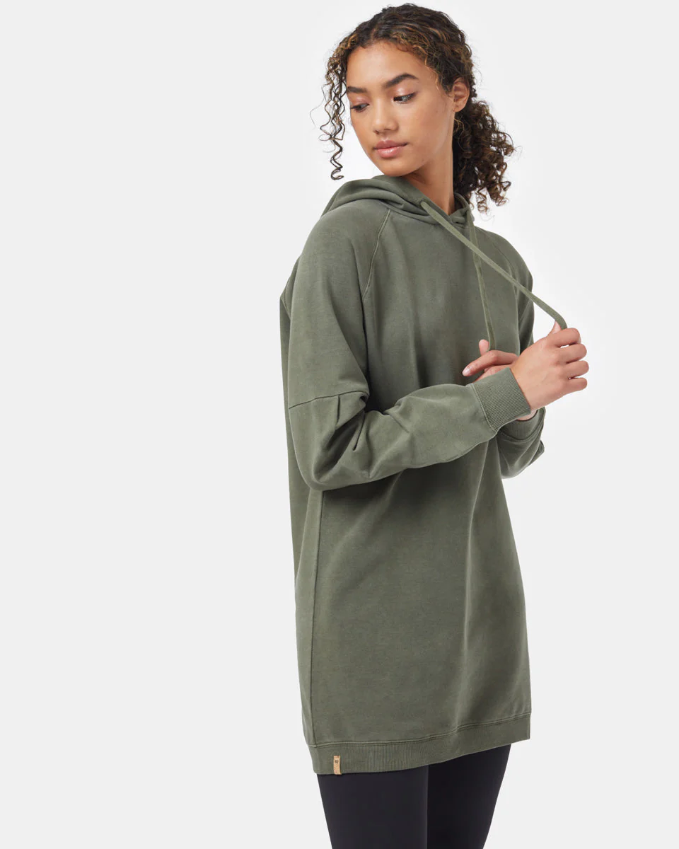 Oversized French Terry Hoodie Dress - Image 2