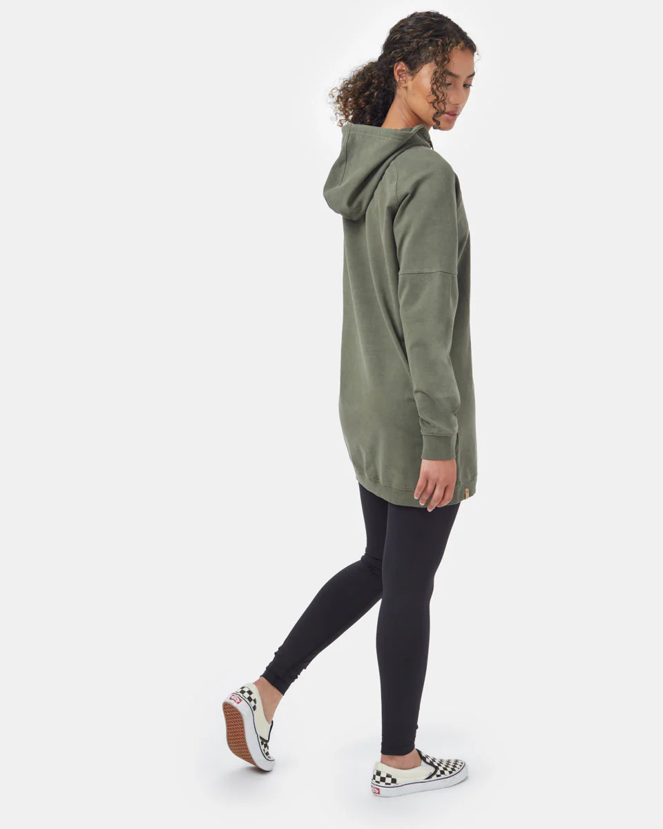 Oversized French Terry Hoodie Dress - Image 3