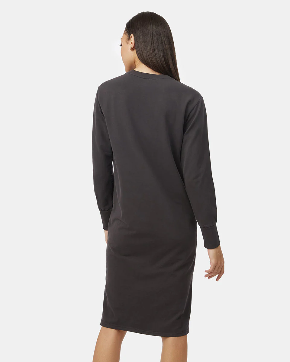 French Terry Long Sleeve Crew Dress - Image 5