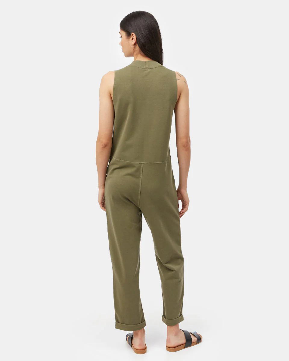 French Terry V-Neck Jumpsuit - Image 3