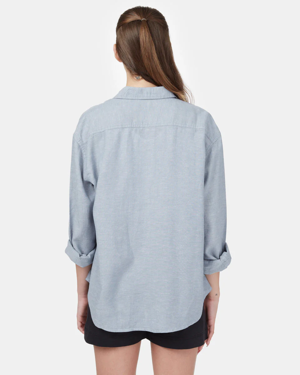 Hemp Button Front Shirt - Image 3