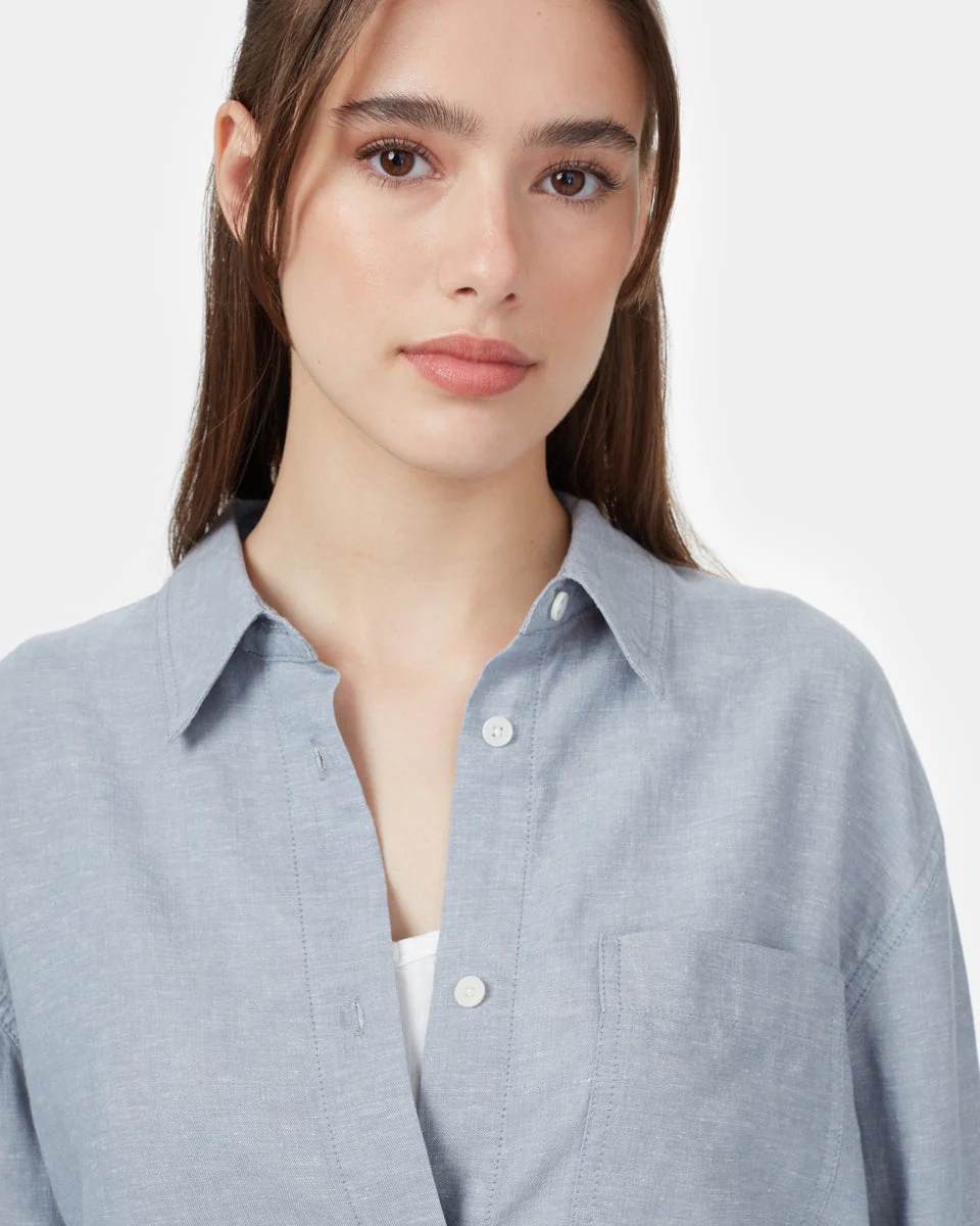 Hemp Button Front Shirt - Image 4