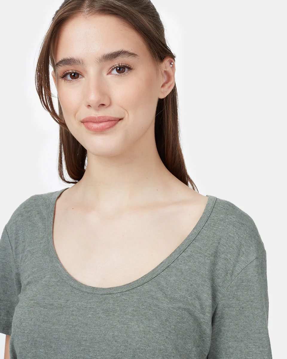 Hemp Scoop Neck T-Shirt - Image 5