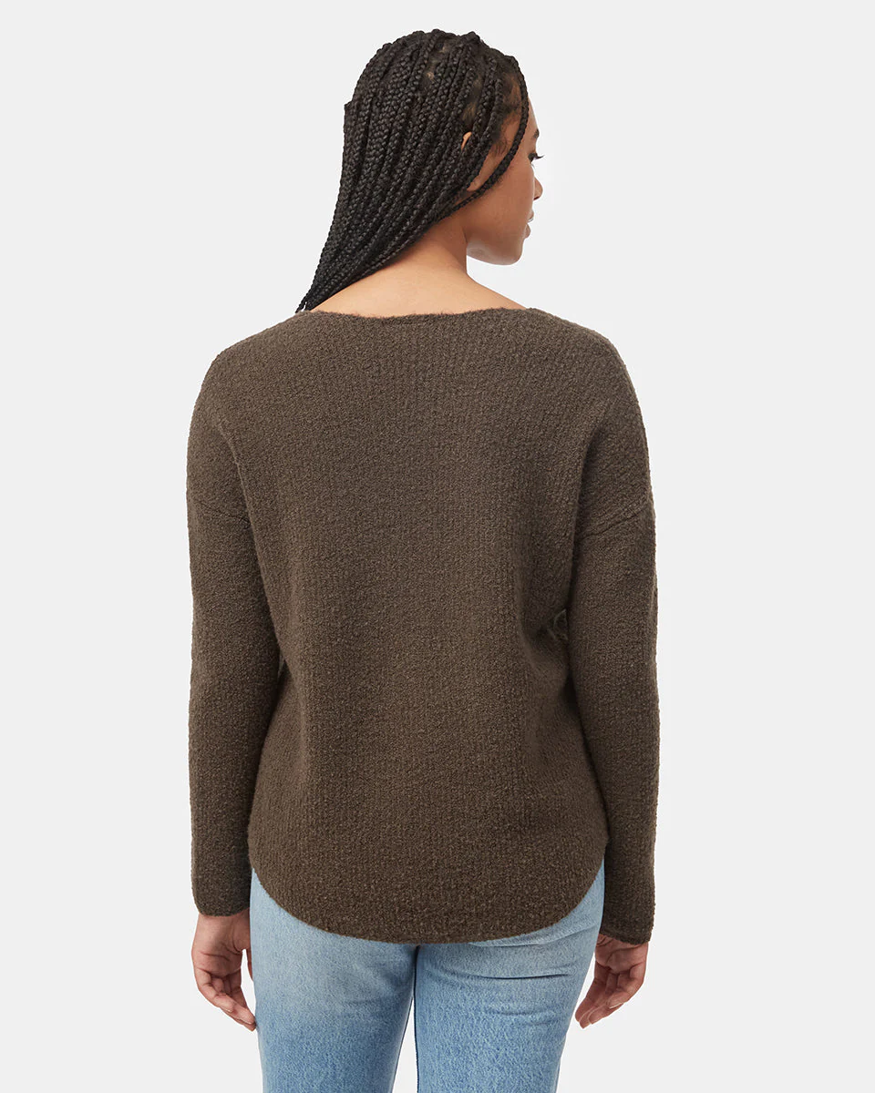 Highline Fuzzy V-Neck Sweater - Image 3